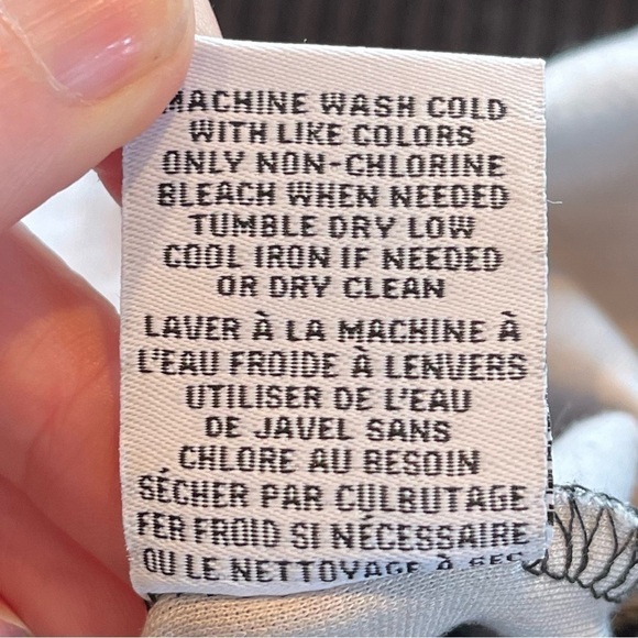 MAGASCHONI Black Double Pinstriped Stretch Pants Size Medium Pull On - Picture 9 of 11